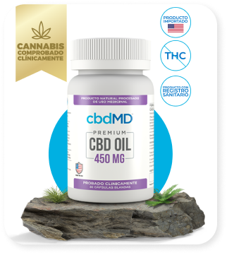 cbdMD cbd Oil 450mg cápsulas blandas